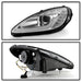 Spyder 05-13 Chevy Corvette C6 Projector Headlights Seq LED Turn Signal w/SB DRL Parking Light SPYDER