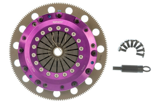 Exedy 96-16 Ford Mustang V8 4.6L/5.0L Hyper Twin Cerametallic Clutch Sprung Disc Push Type Cover Exedy