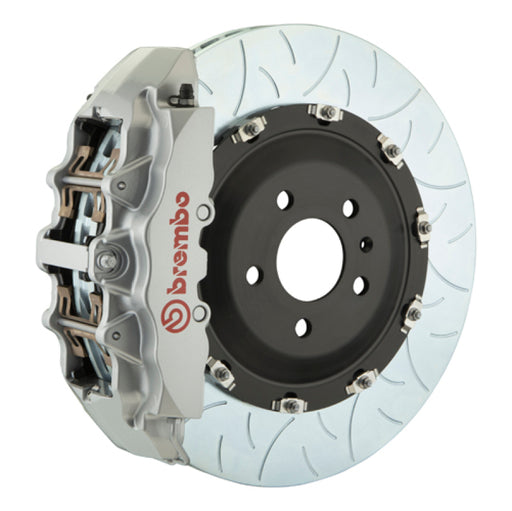 Brembo 15-19 Corvette Z06 Excl CC Brakes Fr GT BBK 6Pis Cast 380x34 2pc Rtr Slot Type3-Silver Brembo