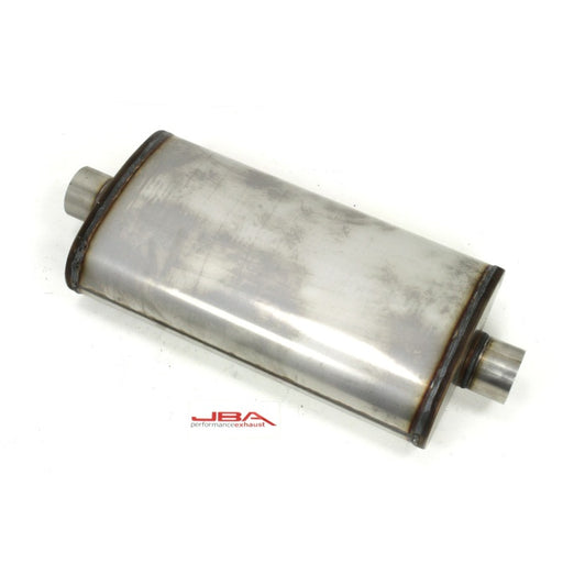 JBA Universal Dual Core 304SS Muffler 22x11x6 3in Inlet Diameter JBA