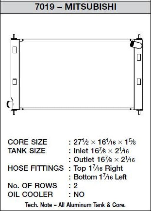 CSF 08-15 Mitsubishi Lancer Evo X Radiator CSF