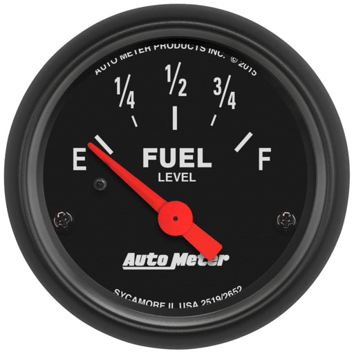 Autometer Z-Series Gauge Fuel Level 2 1/16in 73e To 10f(Aftermarket Linear) Elec Z-Series AutoMeter