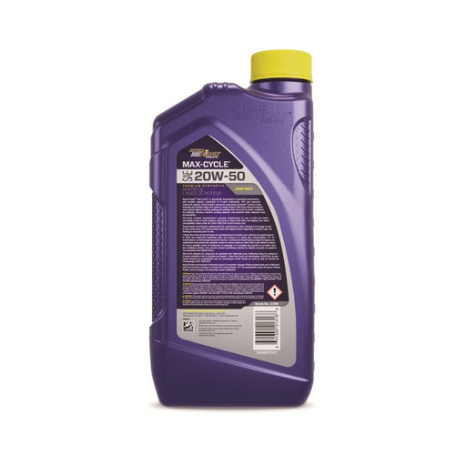 Royal Purple Max-Cycle Synthetic 20W-50 Motorcycle Oil (Canada) - 1 Quart Royal Purple