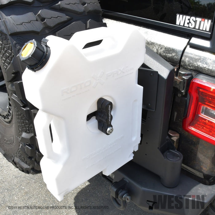 Westin 07-18 Jeep Wrangler JK / 18-22 Jeep Wrangler JL RotoPax Mount - Tex. Blk Westin