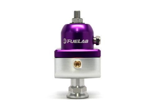 Fuelab 555 Carb Adjustable FPR Blocking 10-25 PSI (1) -8AN In (2) -8AN Out - Purple Fuelab