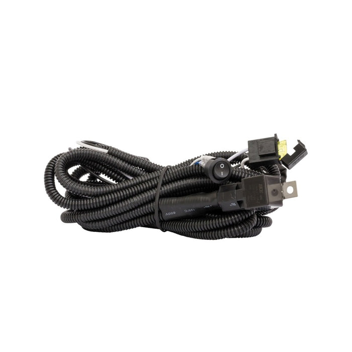 Westin 11ft Length 12 Ga Incl 30 Amp Fuse w/ Loom & Single Connector LED Wiring Harness - Black Westin