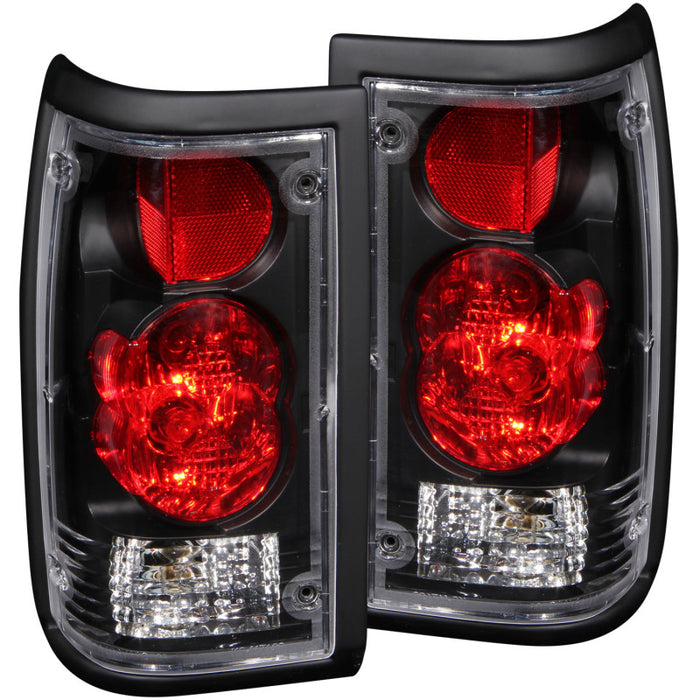 ANZO 1986-1993 Mazda B2000 Taillights Black ANZO