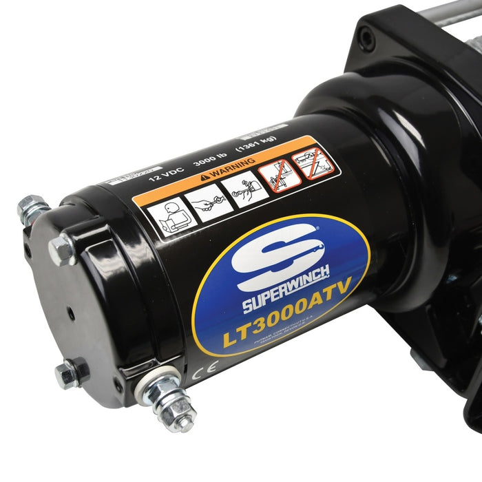 Superwinch 3000 LBS 12V DC 3/16in x 50ft Steel Rope LT3000 Winch Superwinch