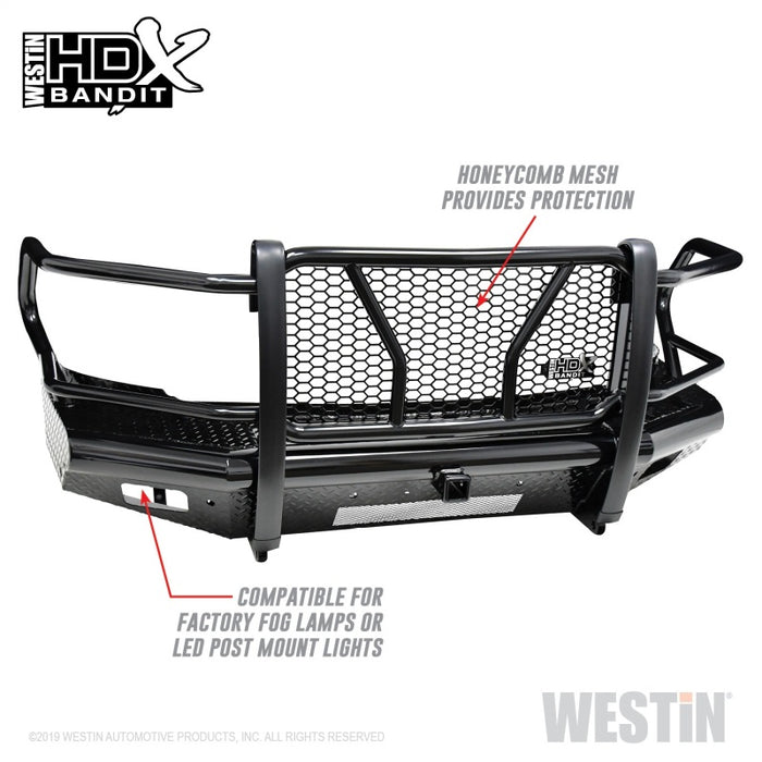 Westin 10-18 RAM 2500/3500 HDX Bandit Front Bumper - Black Westin