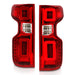 Anzo 19-21 Chevy Silverado Full LED Tailights Chrome Housing Red/Clear Lens G2 (w/C Light Bars) ANZO