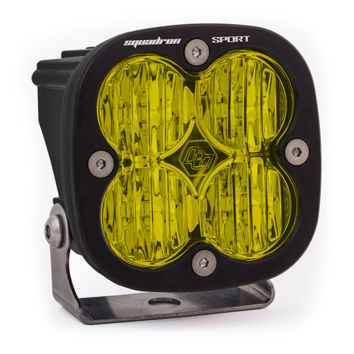 Baja Designs Squadron Sport Wide Cornering Black LED Light Pod Pattern - Amber Baja Designs