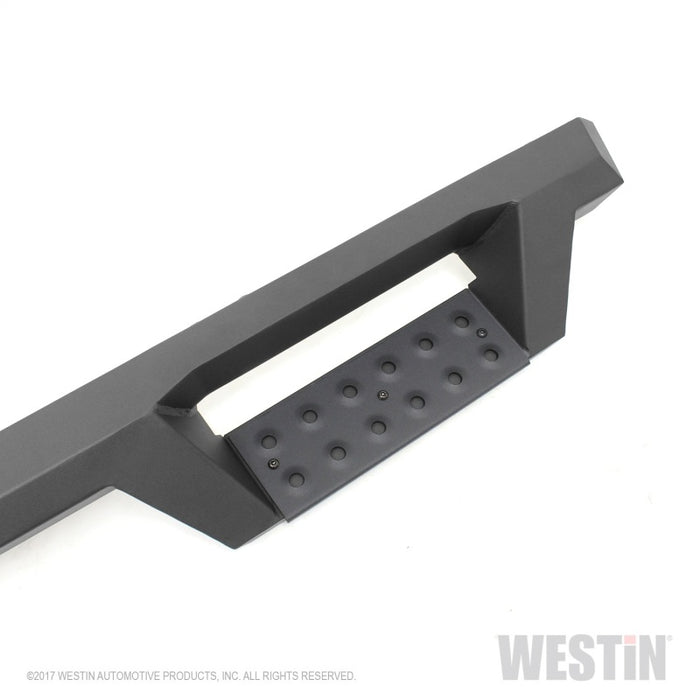 Westin 14-18 Chevrolet Silverado 1500 DC 6.5ft Bed HDX Drop W2W Nerf Step Bars - Tex. Blk Westin