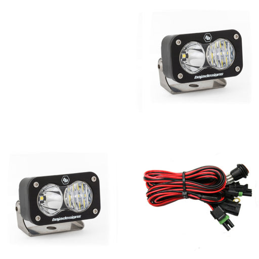 Baja Designs S2 Sport Driving Combo Pattern Pair LED Work Light - Clear Baja Designs