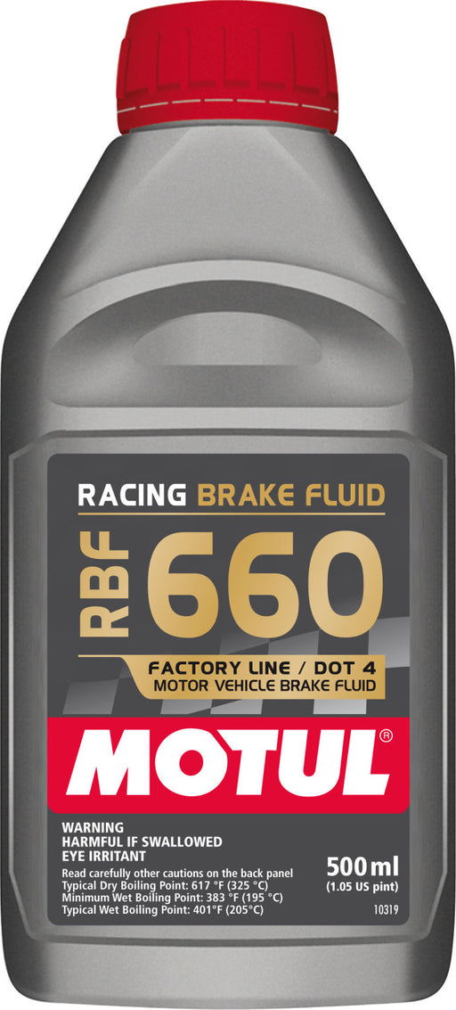 Motul 1/2L Brake Fluid RBF 660 - Racing DOT 4 Motul