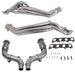 BBK 15-23 Ford Mustang GT 1-3/4 Long Tube Headers w/High Flow Catted Mid Pipe (Silver Ceramic) BBK