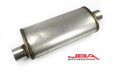 JBA Universal Chambered Style 304SS Muffler 18x8x5 3in Inlet Diameter Offset/Center JBA