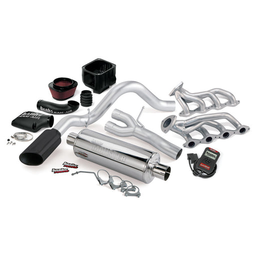 Banks Power 03-06 Chevy 4.8-5.3L EC/CCSB PowerPack System - SS Single Exhaust w/ Black Tip Banks Power