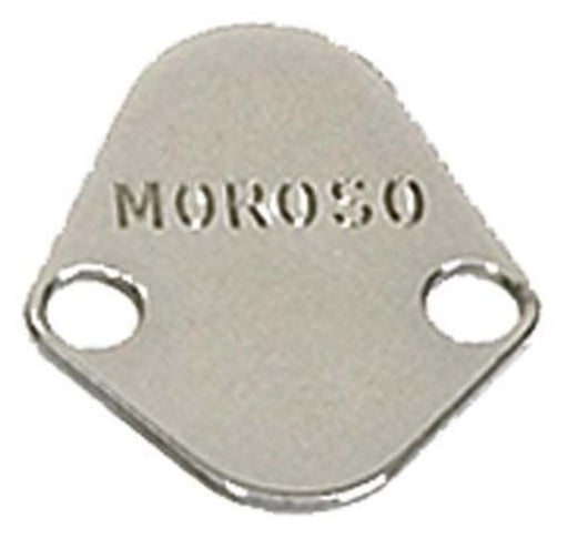 Moroso Chevrolet Big Block/Chrysler 273-440/Ford Fuel Pump Block-Off Plate - Chrome Plated Steel Moroso