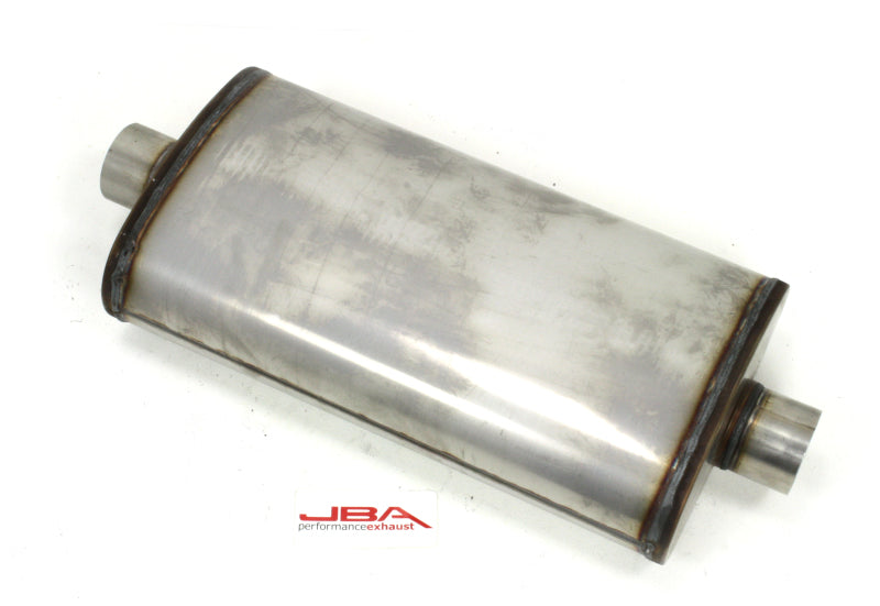 JBA Universal Dual Core 304SS Muffler 22x11x6 3in Inlet Diameter JBA