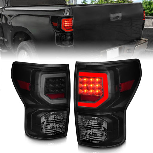 Anzo 07-11 Toyota Tundra Full LED Tailights Black Housing Smoke Lens G2 (w/C Light Bars) ANZO