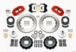 Wilwood Narrow Superlite 6R Front Hub Kit 14.00in Red 1965-1969 Mustang Drum Spindle
