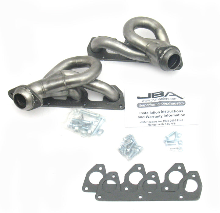 JBA 02-08 Ford Ranger 3.0L V6 w/o EGR 1-1/2in Primary Raw 409SS Cat4Ward Header JBA
