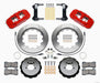 Wilwood AERO6 Front Hat Kit 14.00 Red 1999-2012 Subaru WRX w/Lines