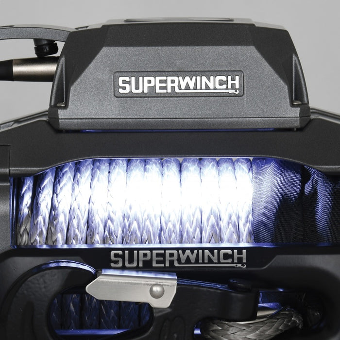 Superwinch 10000 LBS 12V DC 3/8in x 80ft Synthetic Rope SX 10000 Winch Superwinch