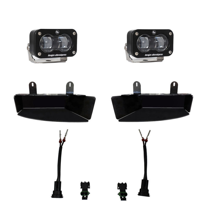 Baja Designs 19-22 Dodge RAM 2500/3500 S2 SAE Fog Pocket Light Kit - Clear Baja Designs