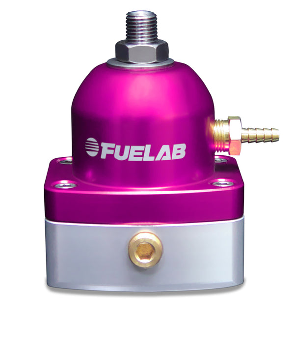 Fuelab 515 TBI Adjustable FPR Large Seat 10-25 PSI (2) -6AN In (1) -6AN Return - Purple Fuelab