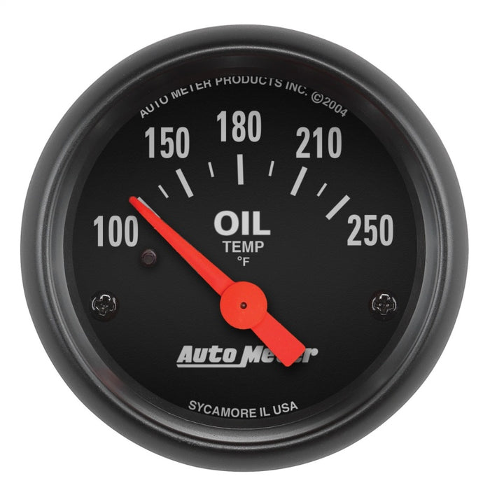 Autometer Z-Series 52mm 100-250 Degrees F. SSE Oil Temp Gauge AutoMeter