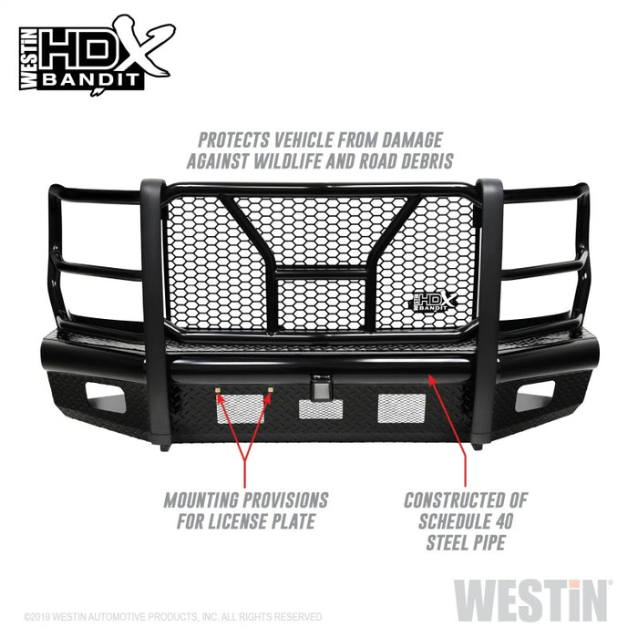 Westin/HDX Bandit 17-19 Ford F-250 / F-350 Front Bumper - Textured Black Westin