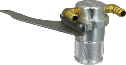 Moroso 15-17 Ford Mustang GT Air/Oil Separator Catch Can - Small Body - Billet Aluminum Moroso