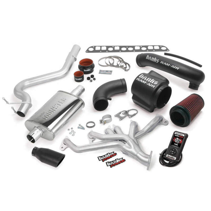 Banks Power 04-06 Jeep 4.0L Wrangler PowerPack System - SS Single Exhaust w/ Black Tip Banks Power