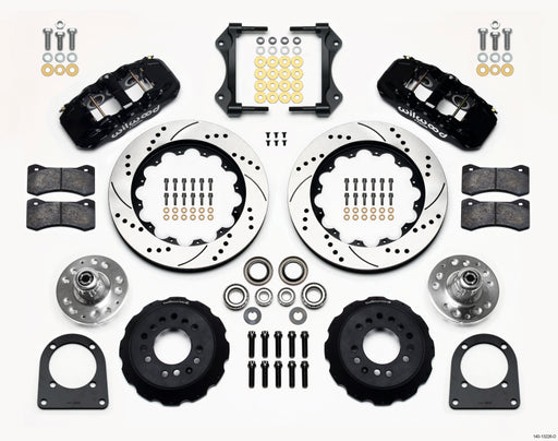 Wilwood AERO6 Front Hub Kit 14.00in Drilled TCI-IFS 71-78 (Pinto Based)