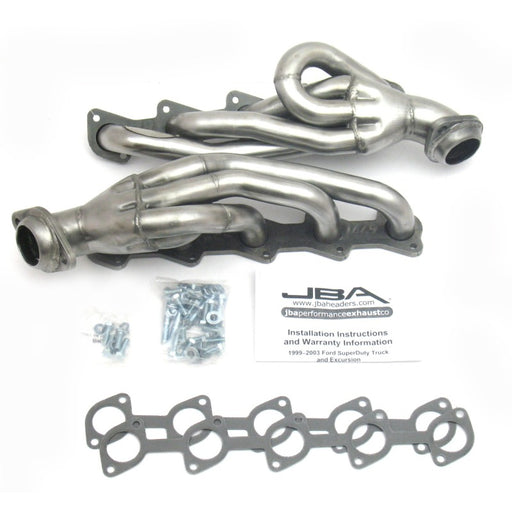 JBA 99-04 Ford Truck 6.8L 2V V10 w/o EGR 1-1/2in Primary Raw 409SS Cat4Ward Header JBA