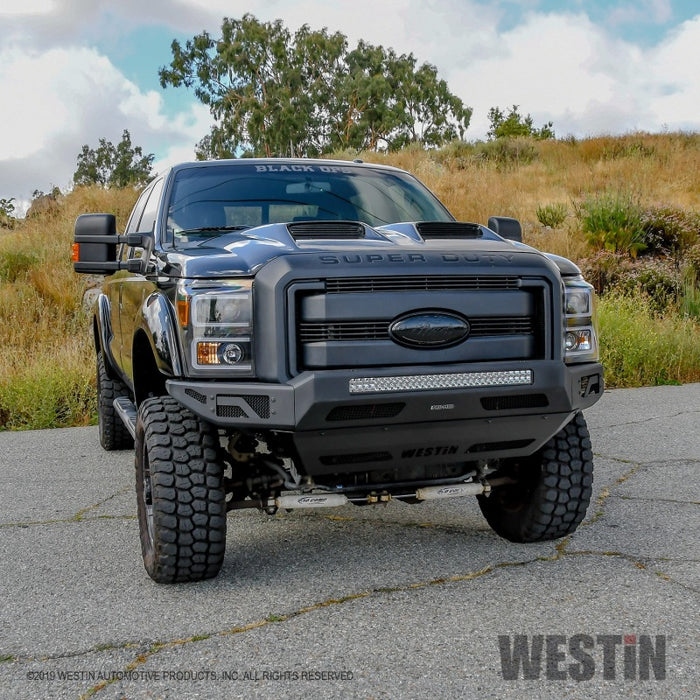 Westin 11-16 Ford F-250/350/450/550 Pro-Mod Skid Plate - Tex. Blk Westin