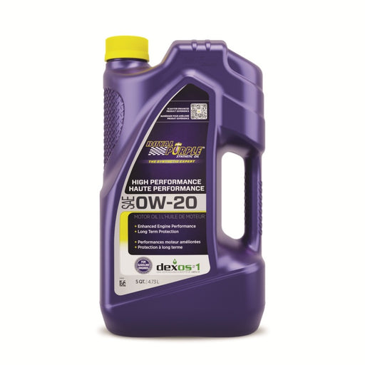 Royal Purple Synthetic High Performance 0W-20 Motor Oil (Canada) - 5 Quart Royal Purple