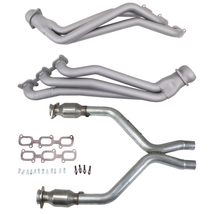 BBK 11-14 Ford Mustang V6 1-3/4 Long Tube Headers w/High Flow Catted X-Pipe (Ti Ceramic) BBK