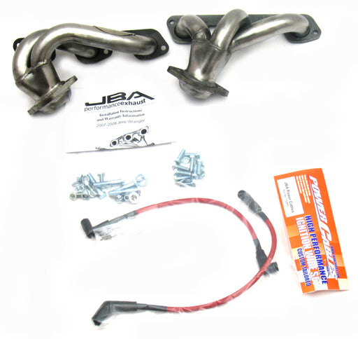 JBA 07-11 Jeep 3.8L V6 1-1/2in Primary Raw 409SS Cat4Ward Header JBA