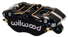 Wilwood Caliper-Dynapro Dust-Boot 5.25in Mount - Blk 1.38in Pistons .81in Disc