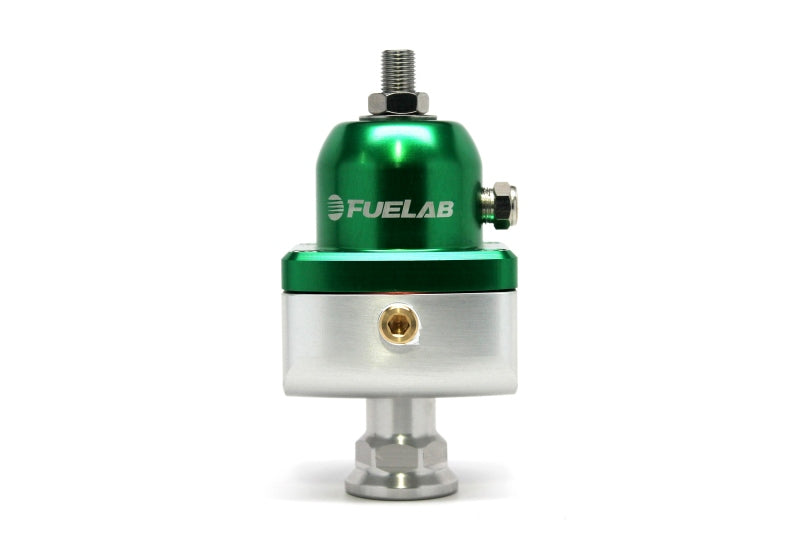 Fuelab 555 Carb Adjustable FPR Blocking 10-25 PSI (1) -8AN In (2) -8AN Out - Green Fuelab