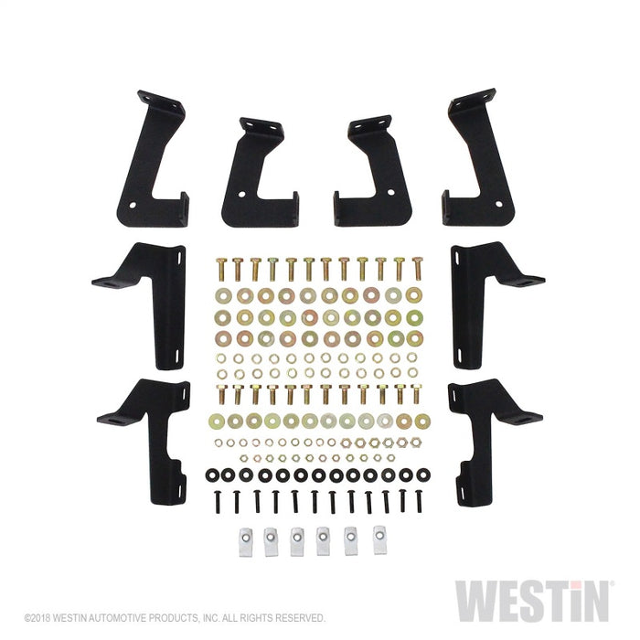 Westin 07-18 Jeep Wrangler JK 2dr. HDX Stainless Drop Nerf Step Bars - Tex. Blk Westin