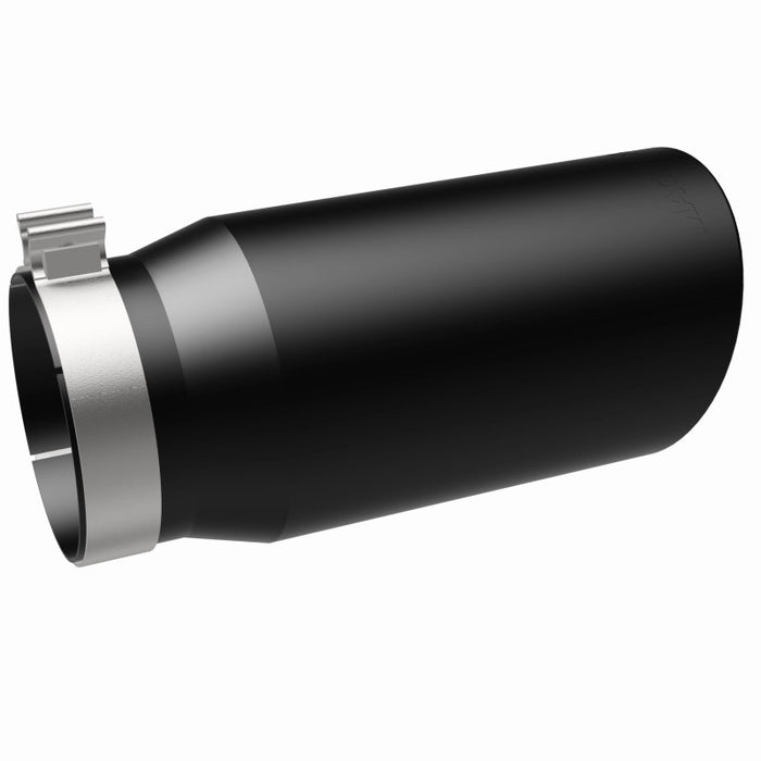 MagnaFlow Tip Stainless Black Coated Single Wall Round Single Outlet 6in Dia 5in Inlet 13in L Magnaflow