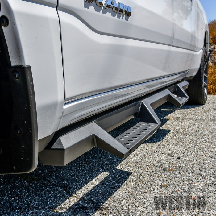 Westin/HDX 2019 Ram 1500 Crew Cab Drop Nerf Step Bars - Textured Black Westin