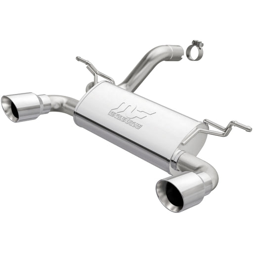 MagnaFlow 2018+ Jeep Wrangler 3.6L Dual Polished Tip Axle-Back Exhaust Magnaflow