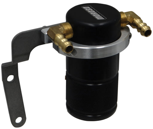 Moroso 14-19 Chevrolet Corvette (Non ZO6) Air/Oil Separator Catch Can - Small Body - Billet Alum -Bk Moroso