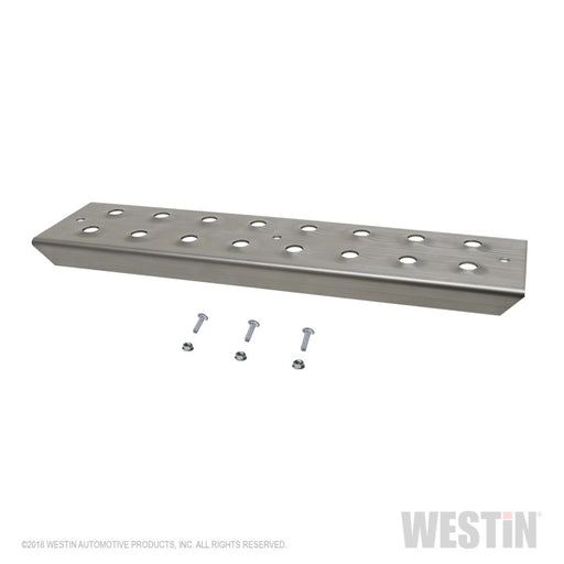 Westin 15in Step Plate w/screws (Set of 2)- Stainless Steel Westin