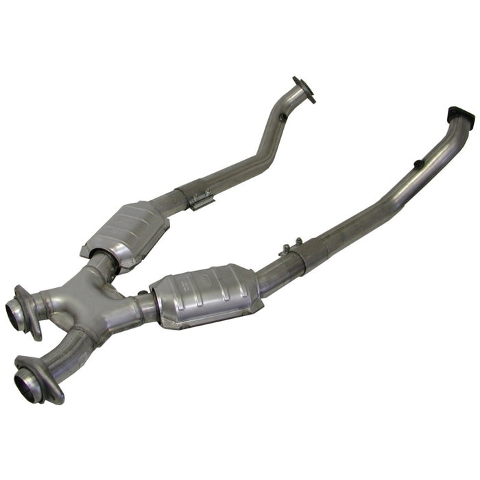 BBK 86-93 Mustang 5.0 High Flow X Pipe With Catalytic Converters - 2-1/2 BBK