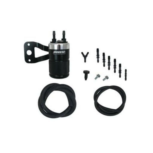 Moroso Harley-Davidson Twin Cam (w/Stock Air Cleaner) Air Oil Separator - Black & Polished Moroso